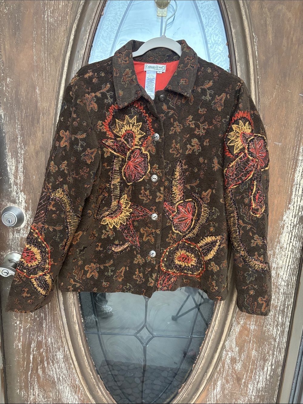 90s cold water creek tapestry jacket! Size Medium